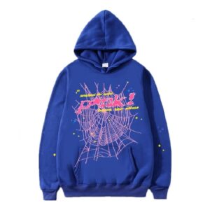 Sp5der 555555 Young Thug Hoodie - Blue