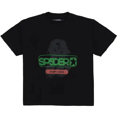 Oversized Reunion Sp5der T-Shirt - Black